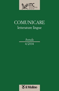 copertina Comunicare letterature lingue - Annale 4/2004