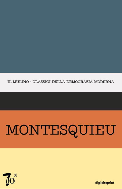 Cover Antologia degli scritti politici del Montesquieu